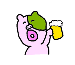 Po-kun piglet. sticker #6371509