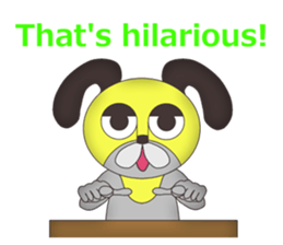 Vulgar Dog-ish guy(EN) sticker #7532152