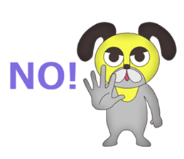 Vulgar Dog-ish guy(EN) sticker #7532162