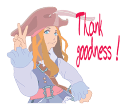 Mary Pirates_W sticker #7562724