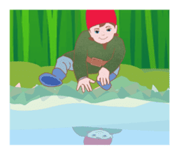 Albert of northern gnome sticker #7687104