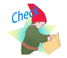 Albert of northern gnome sticker #7687108