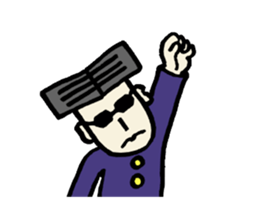 Serious young man(No character ver) sticker #8353586