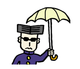 Serious young man(No character ver) sticker #8353590