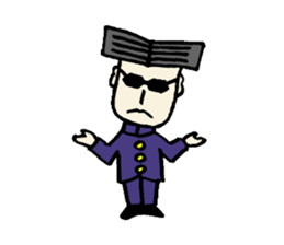 Serious young man(No character ver) sticker #8353597