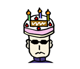 Serious young man(No character ver) sticker #8353600