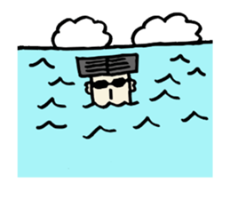 Serious young man(No character ver) sticker #8353605