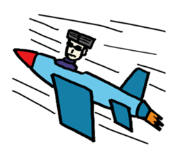 Serious young man(No character ver) sticker #8353610