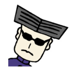 Serious young man(No character ver) sticker #8353619