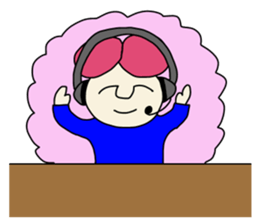 Call center man(No character version) sticker #8353900