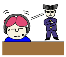 Call center man(No character version) sticker #8353907