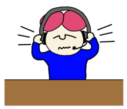 Call center man(No character version) sticker #8353914