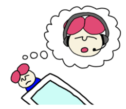 Call center man(No character version) sticker #8353922