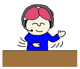 Call center man(No character version) sticker #8353929