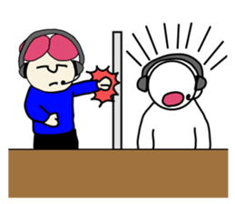 Call center man(No character version) sticker #8353930