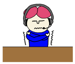 Call center man(No character version) sticker #8353932