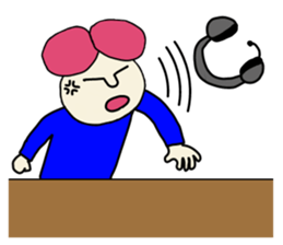 Call center man(No character version) sticker #8353935