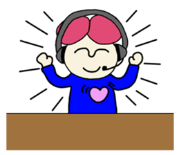 Call center man(No character version) sticker #8353936