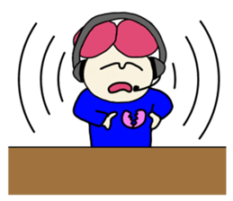 Call center man(No character version) sticker #8353937