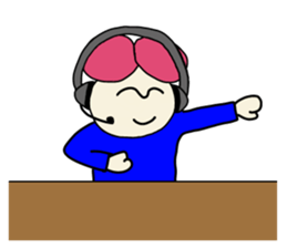 Call center man(No character version) sticker #8353938