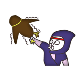 Vulgar Cat Ninja and his friends(NC) sticker #8396713