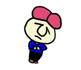 Pink hair man(No character ver) sticker #8396791