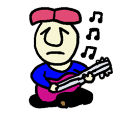 Pink hair man(No character ver) sticker #8396792