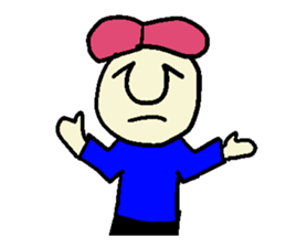 Pink hair man(No character ver) sticker #8396794