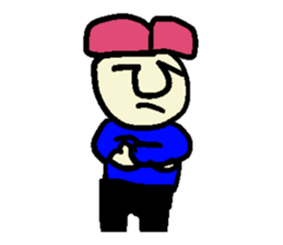 Pink hair man(No character ver) sticker #8396795