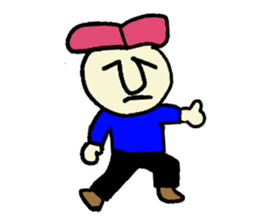 Pink hair man(No character ver) sticker #8396796