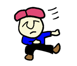 Pink hair man(No character ver) sticker #8396797