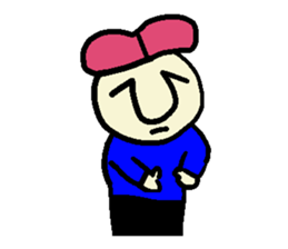 Pink hair man(No character ver) sticker #8396798