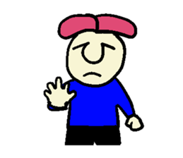 Pink hair man(No character ver) sticker #8396800