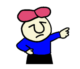 Pink hair man(No character ver) sticker #8396801