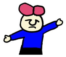 Pink hair man(No character ver) sticker #8396802