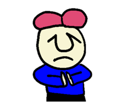 Pink hair man(No character ver) sticker #8396803