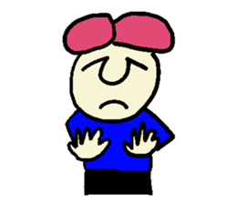 Pink hair man(No character ver) sticker #8396810