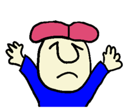 Pink hair man(No character ver) sticker #8396814