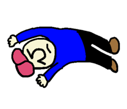 Pink hair man(No character ver) sticker #8396817