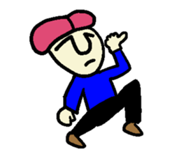 Pink hair man(No character ver) sticker #8396818