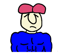 Pink hair man(No character ver) sticker #8396819