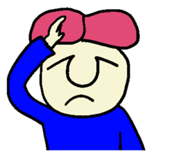 Pink hair man(No character ver) sticker #8396823