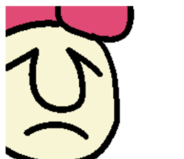 Pink hair man(No character ver) sticker #8396825