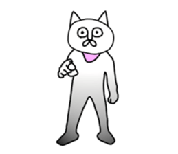 Vulgar cat man(No character ver) sticker #8400029