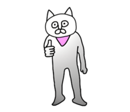 Vulgar cat man(No character ver) sticker #8400031
