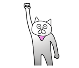 Vulgar cat man(No character ver) sticker #8400033