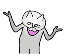 Vulgar cat man(No character ver) sticker #8400037