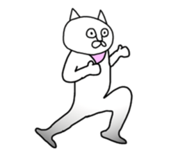 Vulgar cat man(No character ver) sticker #8400039