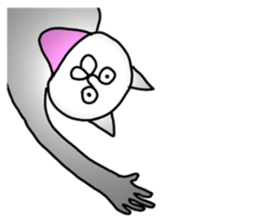 Vulgar cat man(No character ver) sticker #8400054