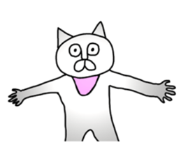 Vulgar cat man(No character ver) sticker #8400056